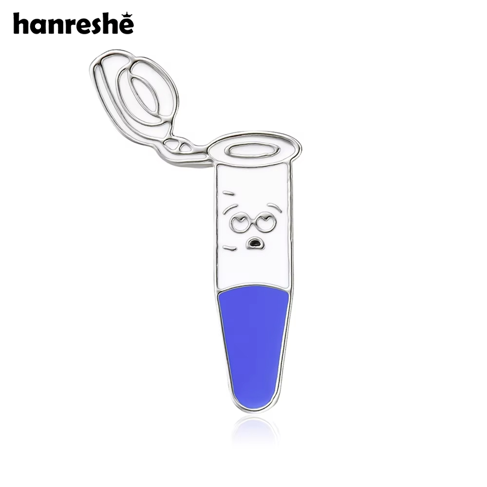 Medical Lab Supplies - Hanreshe Funny Test Tube Enamel Brooch