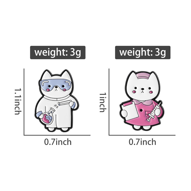 2pcs Cute Cartoon Medical Cat  – Medical Lab Supplies Bewertung und Preis