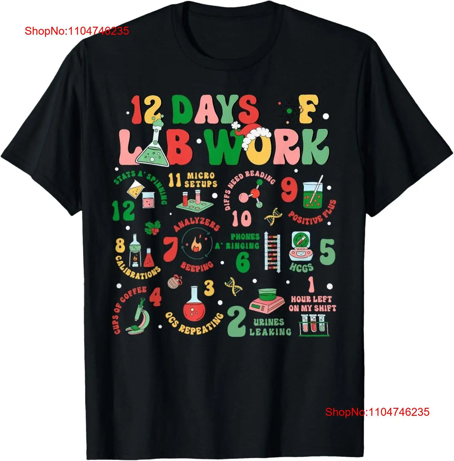 12 Days Of Lab Work Christmas  – Medical Lab Day Bewertung und Preis